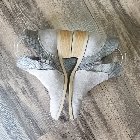 American Eagle Snake Skin Suede Ankle Boots - Picture 3 of 6